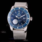 Perfect Replica Breitling Superocean Blue Dial Blue Ceramic Bezel 42mm Watch